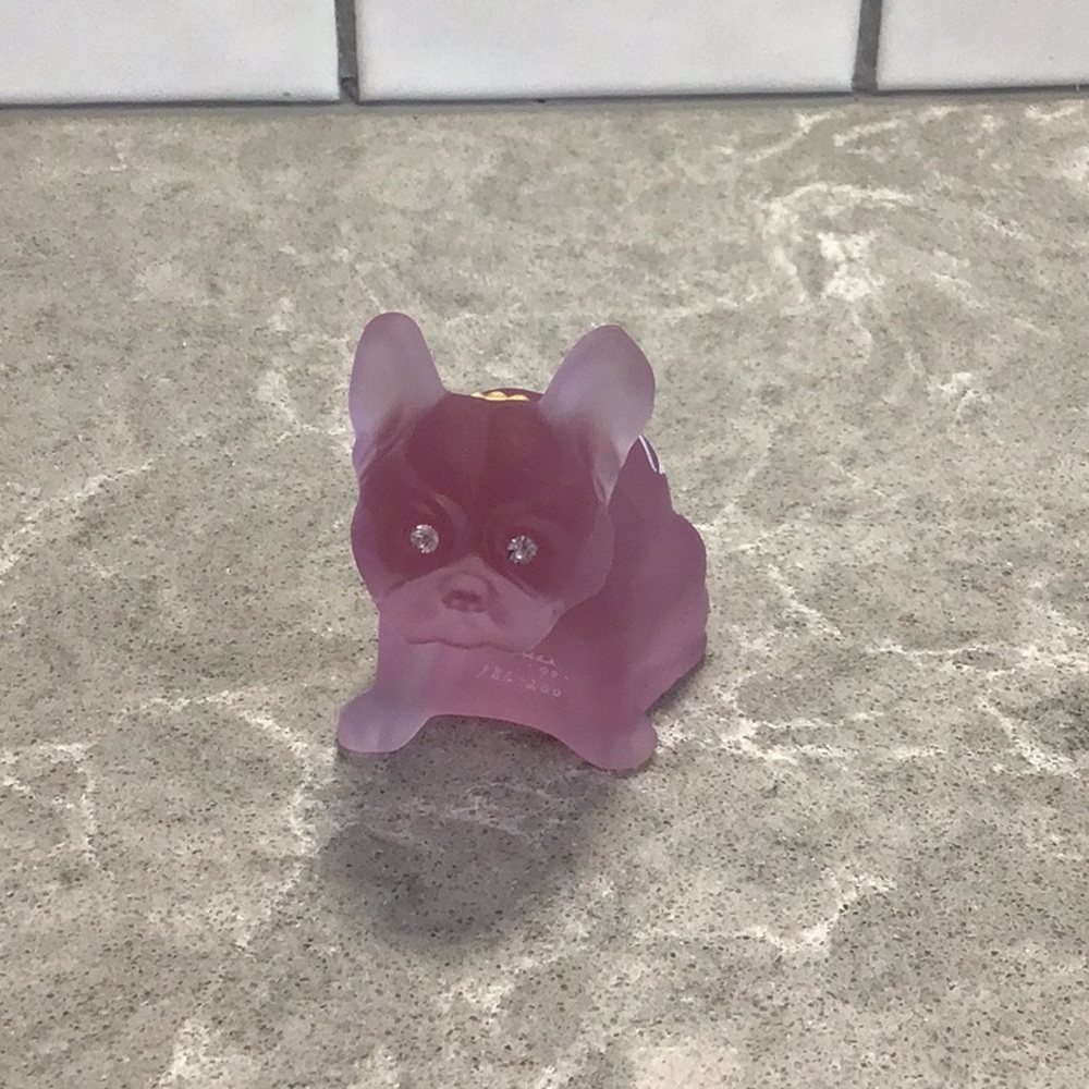 Vintage Westmoreland Glass French Bulldog